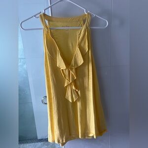 Lilly Pulitzer Sunny Yellow Ruffle Top